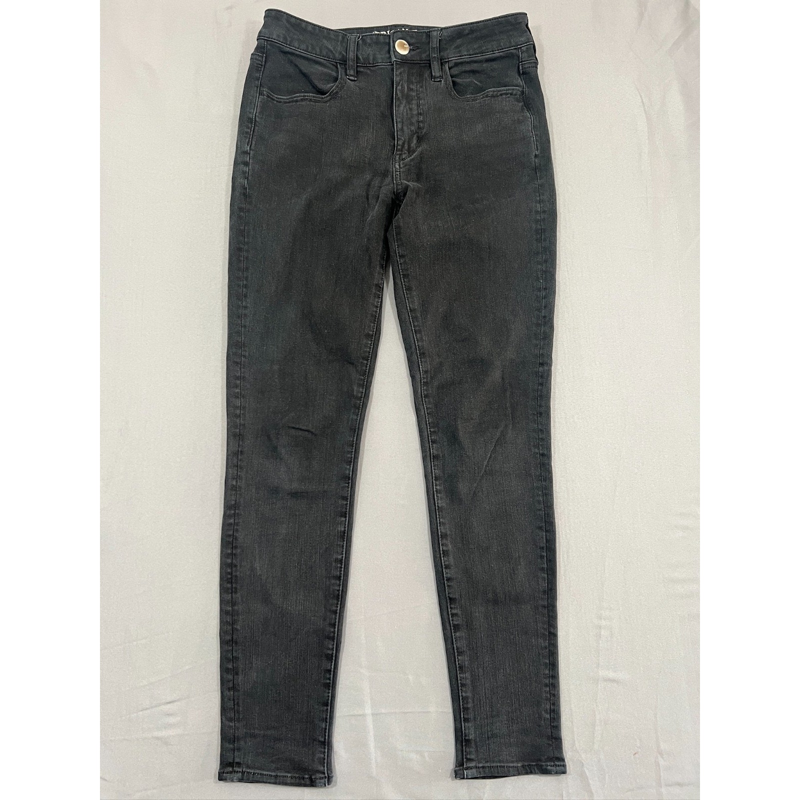 American Eagle Outfitters 360 Super Stretch Hi Rise Jegging Jeans Womens 6 Black
